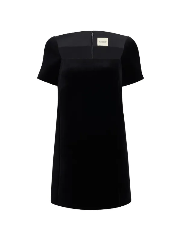 Khaite Benji Dress in Black Velvet
