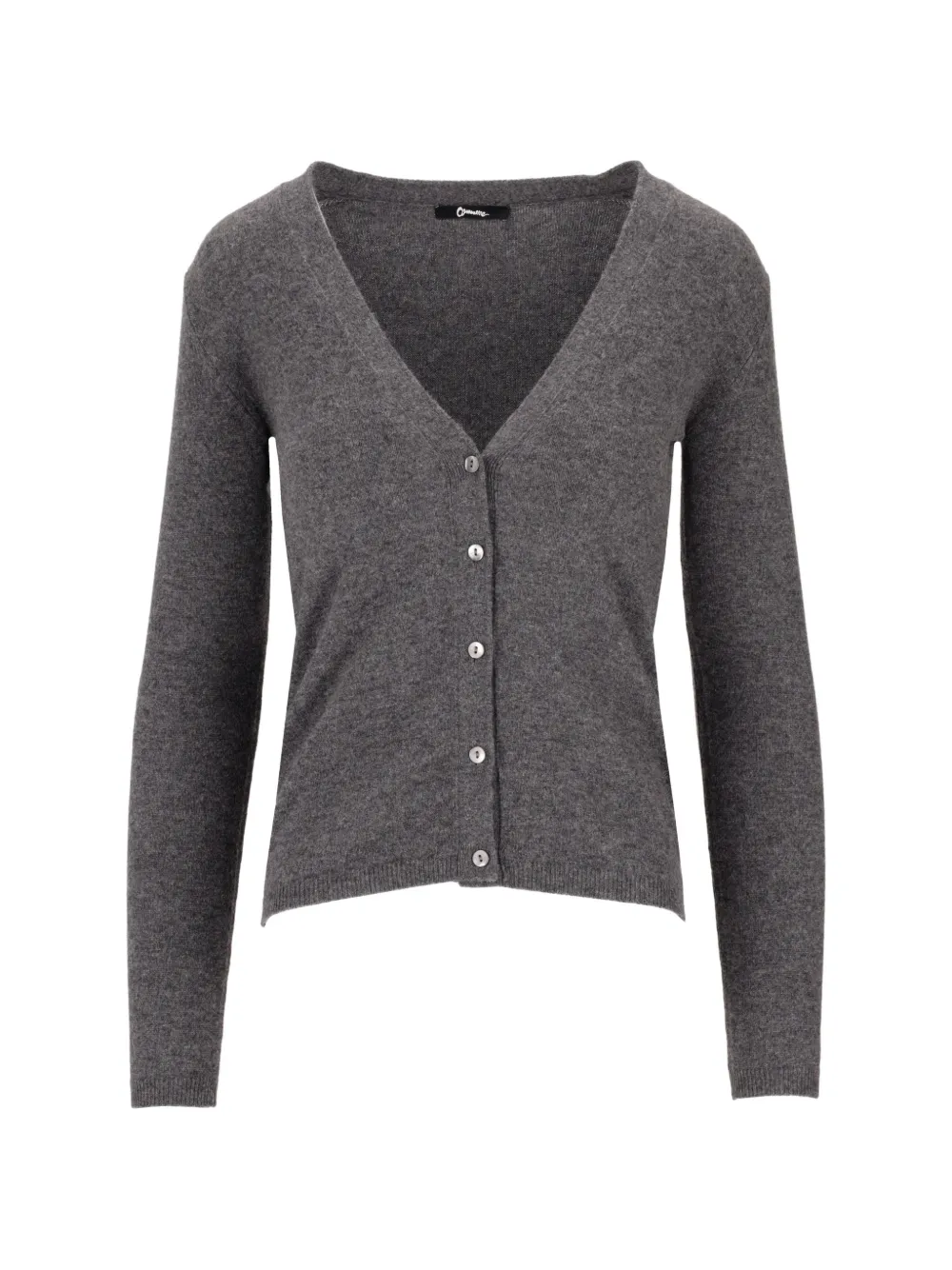 La-Rose V-neck cashmere cardigan - Grigio