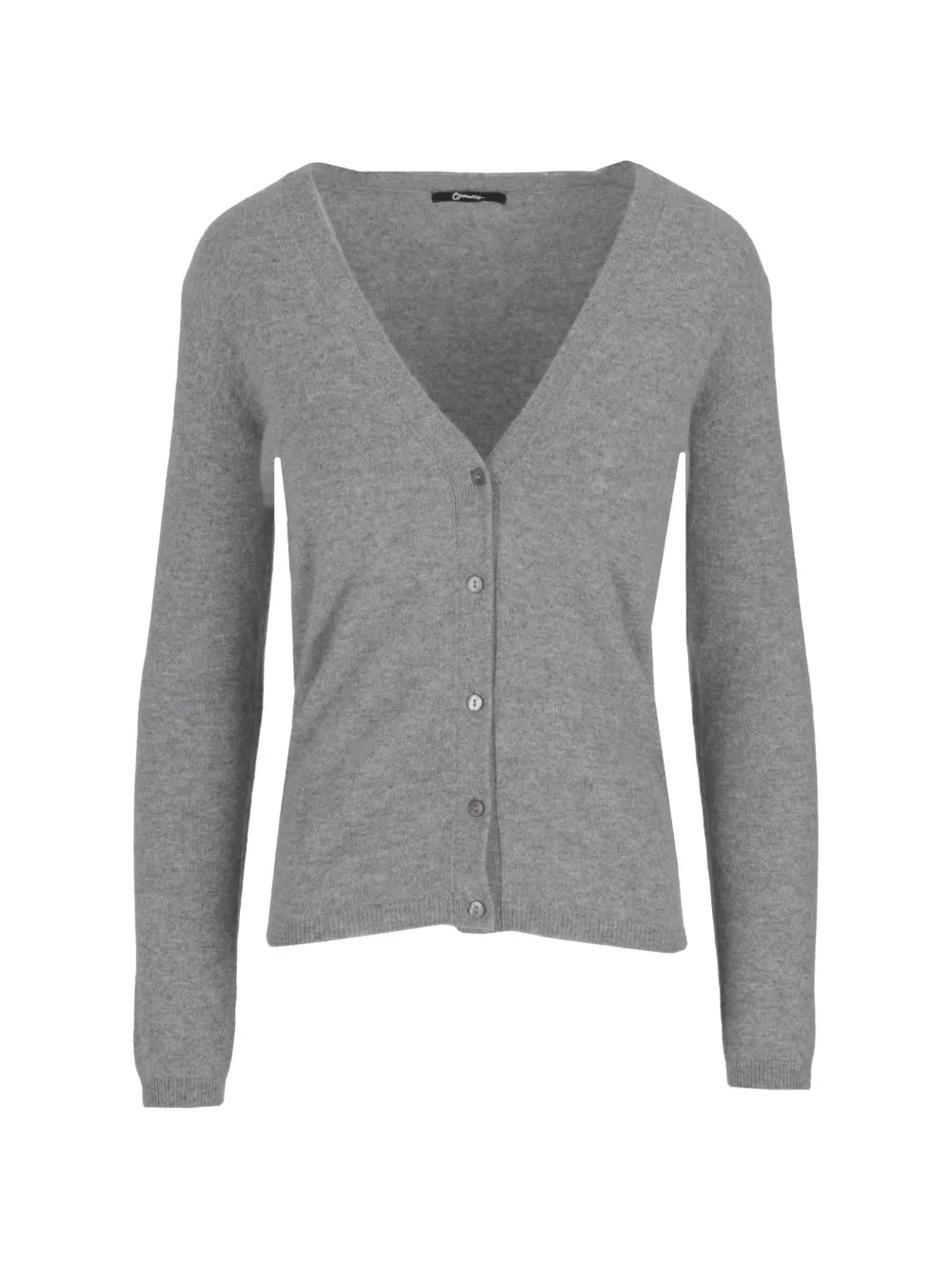 La-Rose V-neck cashmere cardigan - Grigio
