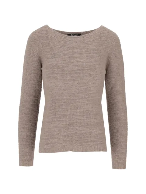 La-Rose — boat-neck ribbed-knit jumper