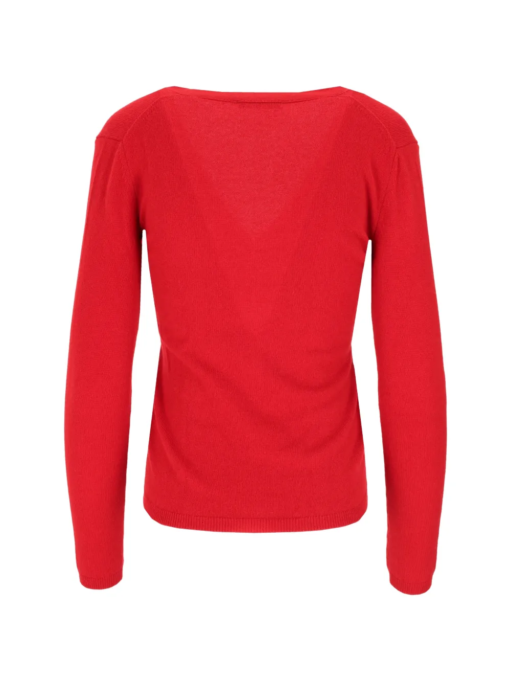 La-Rose Button-up vest met V-hals Rood