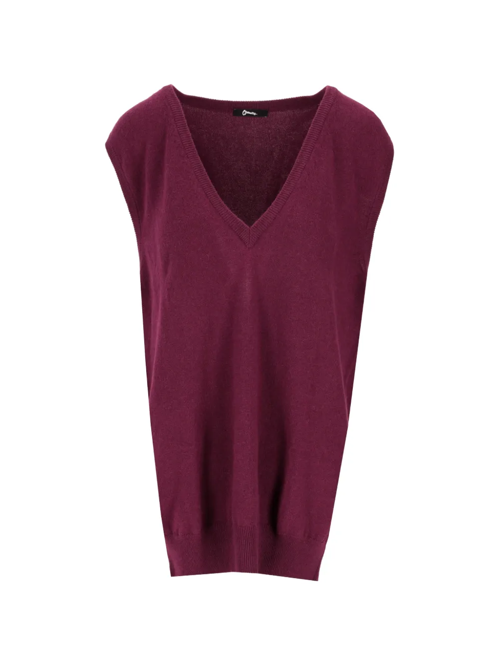 La Rose Oversized V-neck Sweater Vest In Multi