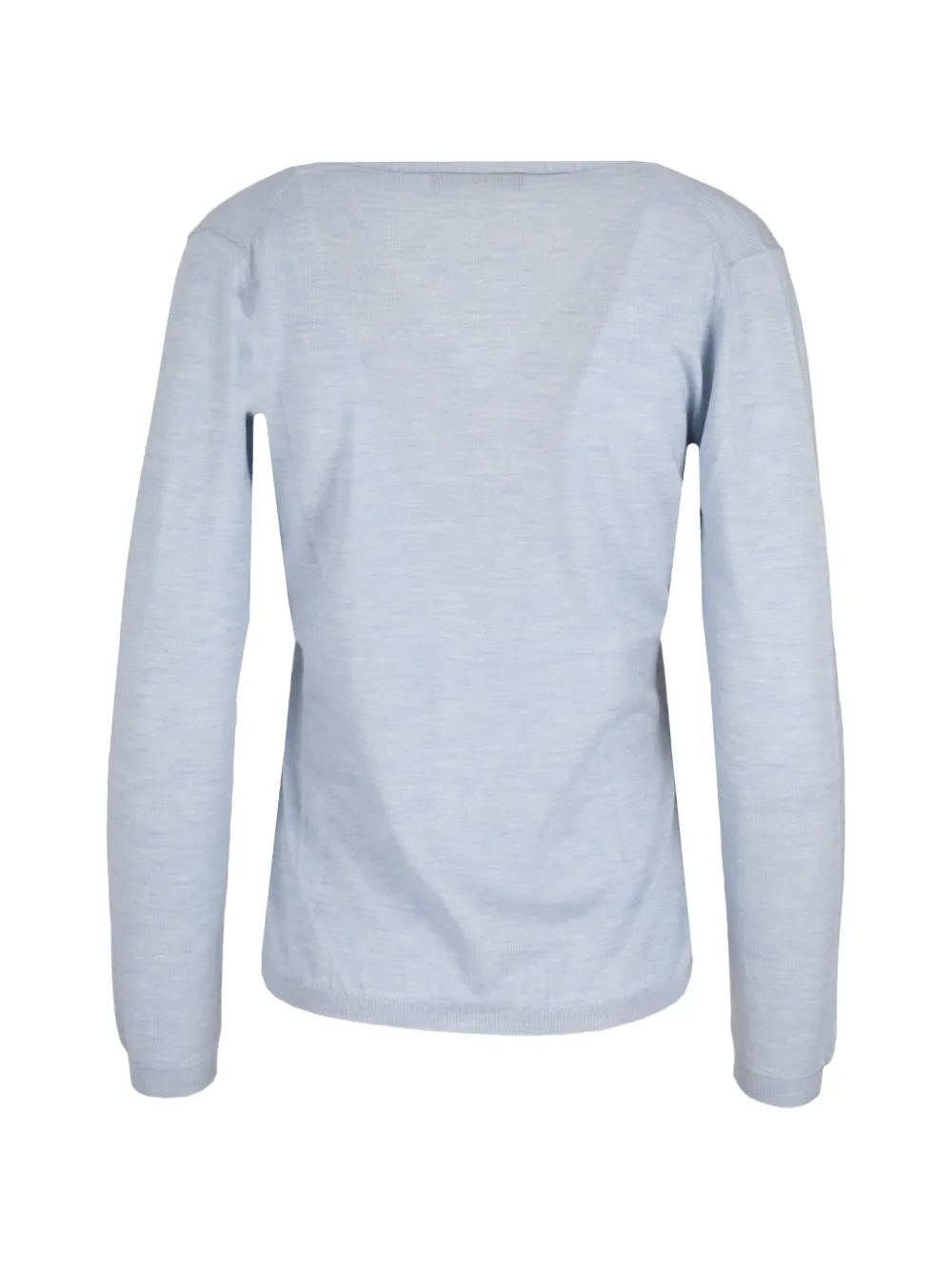 La-Rose Gebreid vest met V-hals Blauw