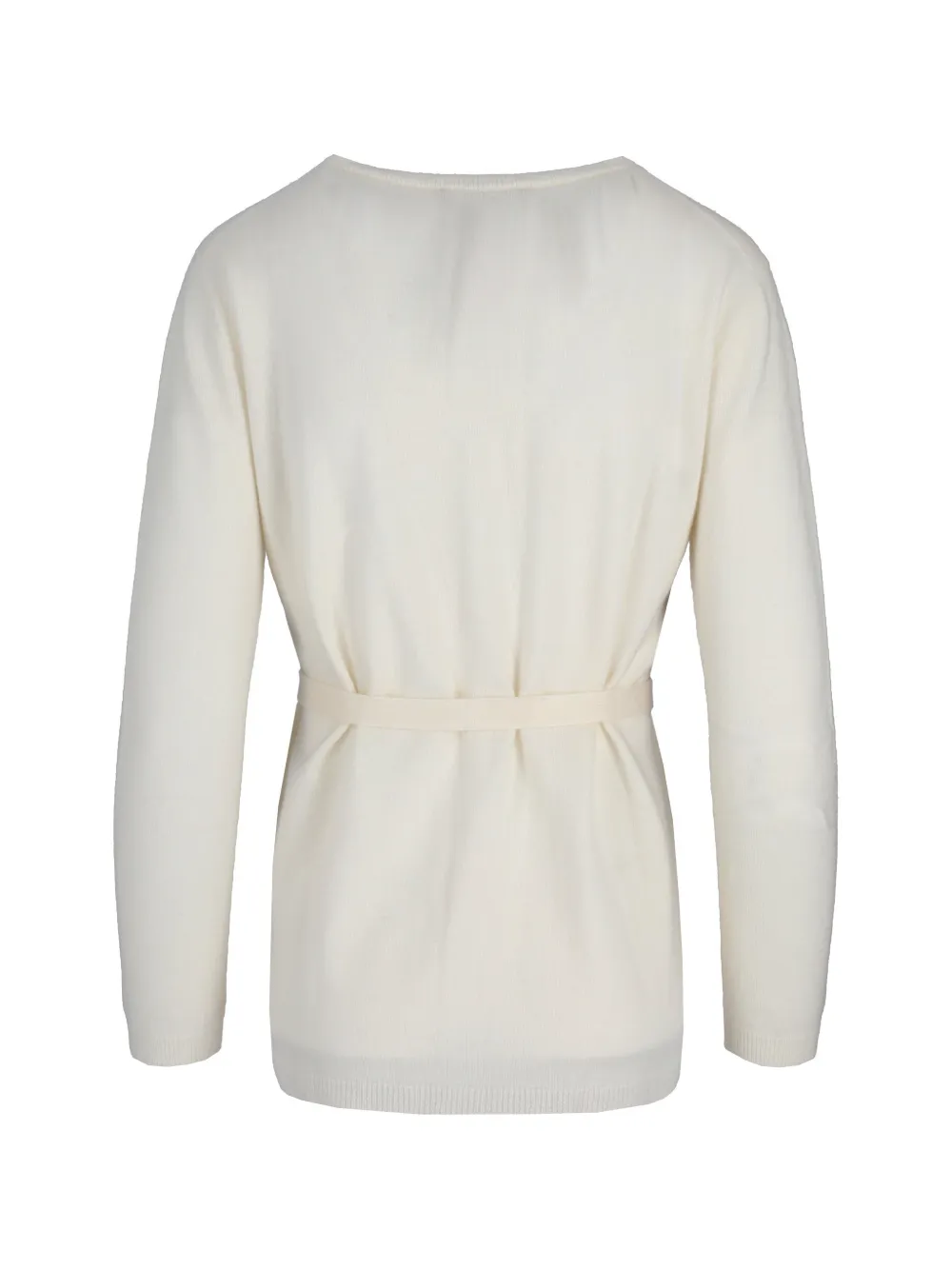 La-Rose Vest met ceintuur en knopen Beige