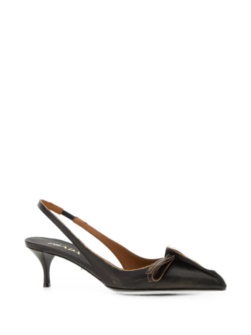 Prada bow-detail slingback pumps Bruin