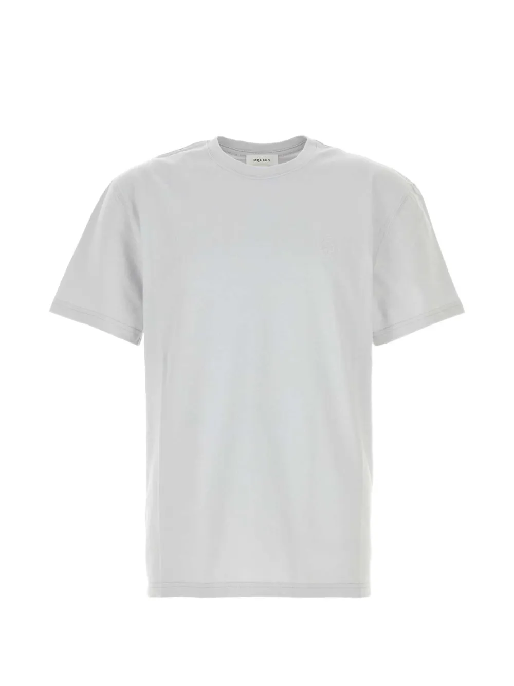 Alexander McQueen logo-embroidered cotton T-shirt - Weiß