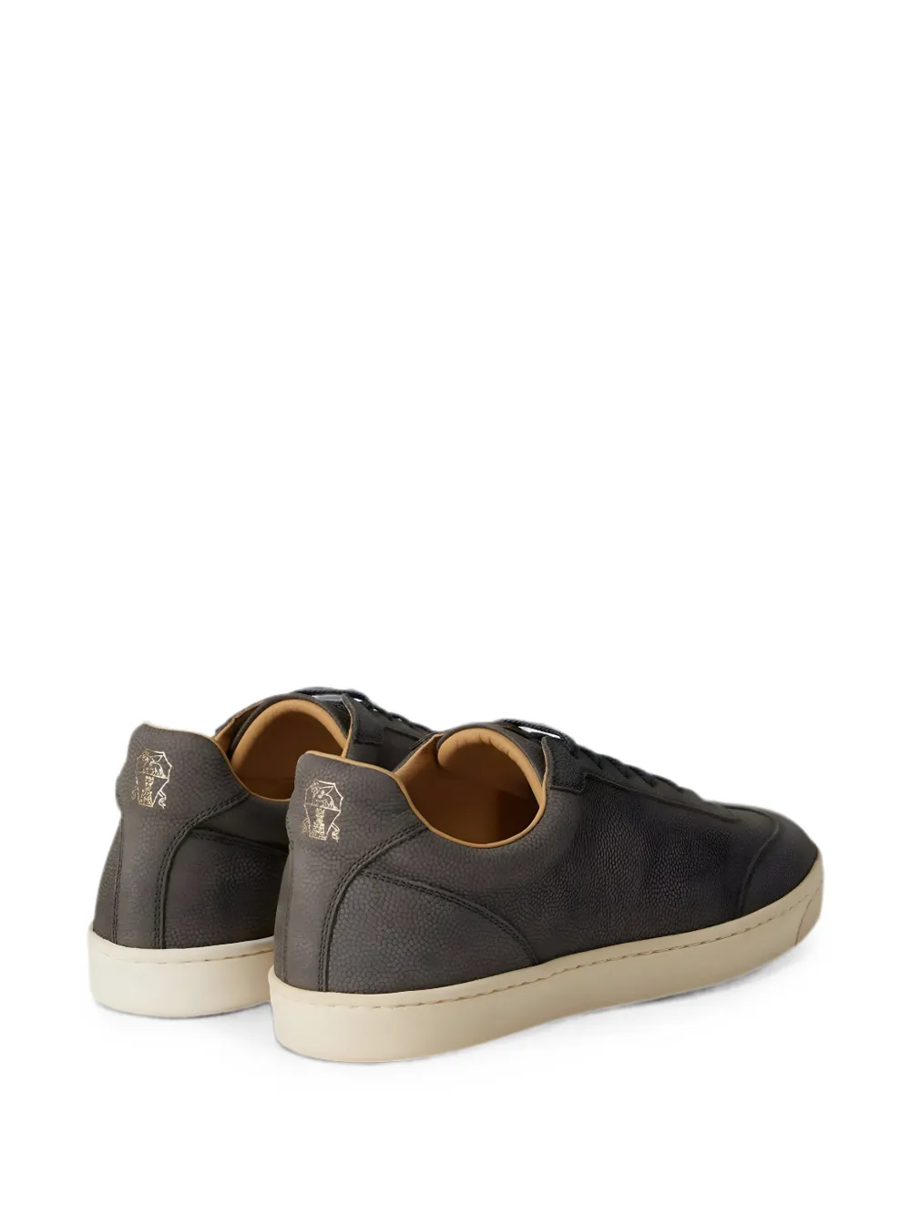 Brunello Cucinelli pebbled leather sneakers Grijs