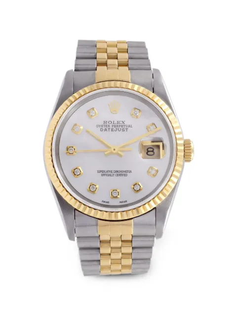 Rolex Datejust fluted-bezel diamond 36mm watch