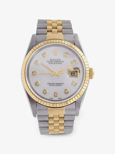 Rolex Datejust fluted-bezel diamond 36mm watch