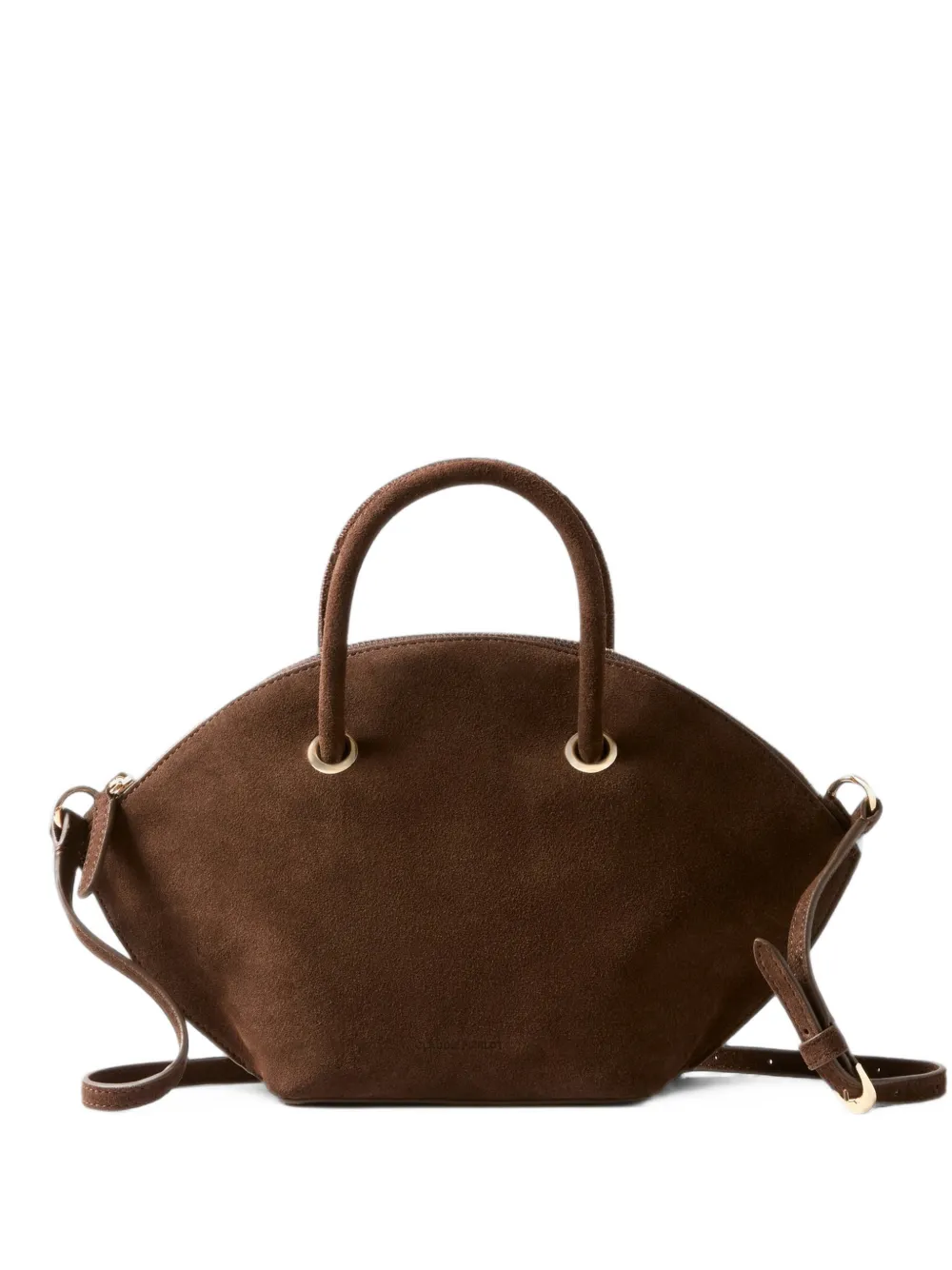 Claudie Pierlot Grelot suede leather bag - Marrone