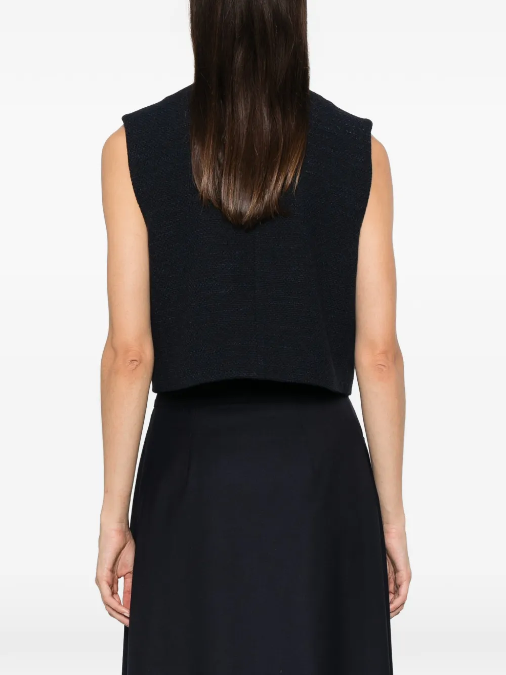 Maje buttoned sleeveless vest Blauw