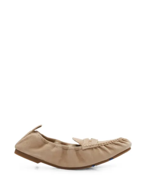 Burberry suede fawn loafers