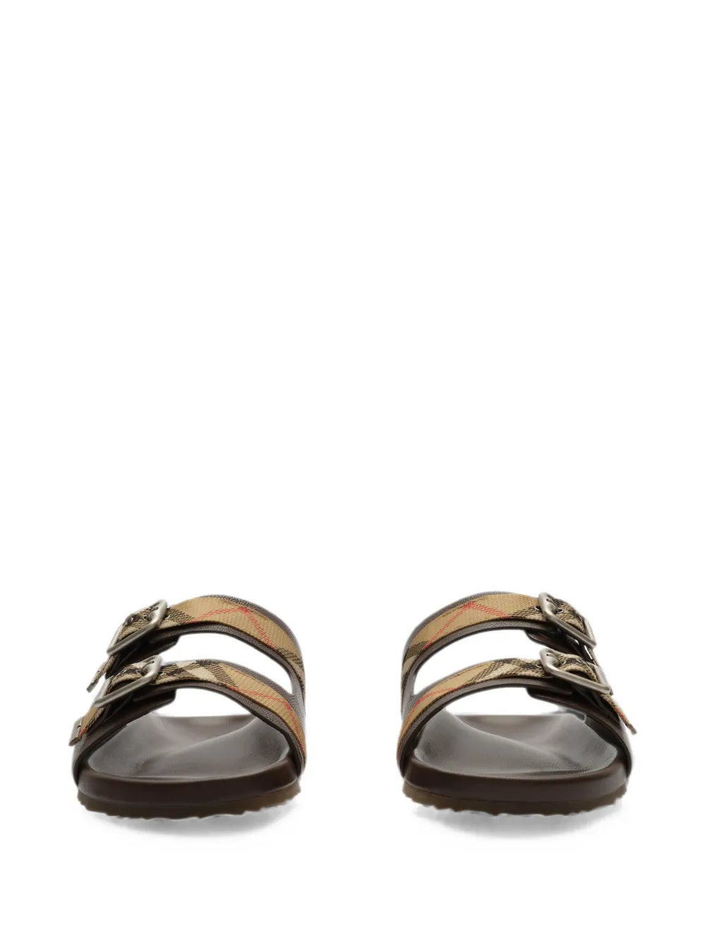 Burberry Urchin leren sandalen Bruin