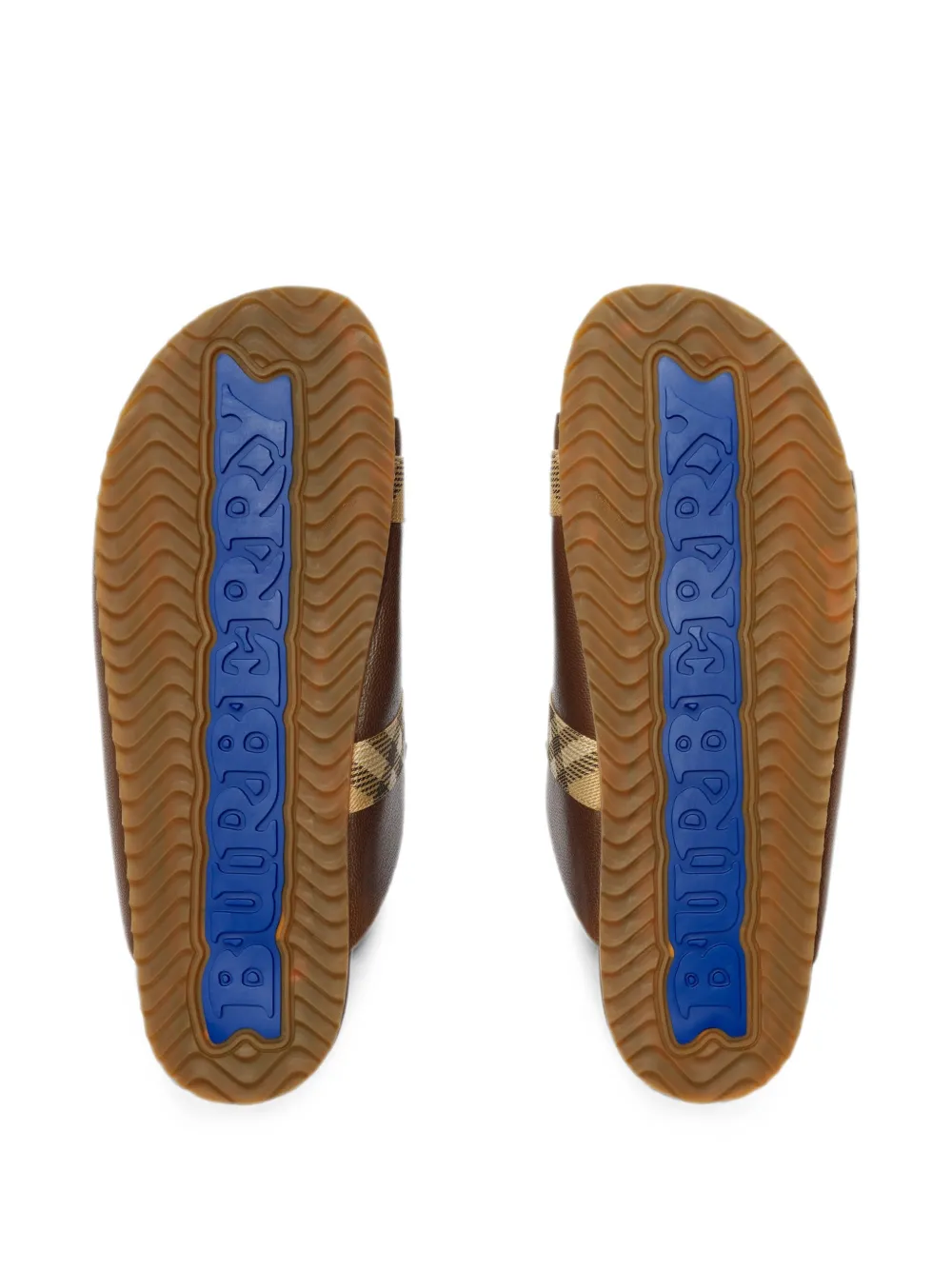 Burberry Urchin leren sandalen Bruin