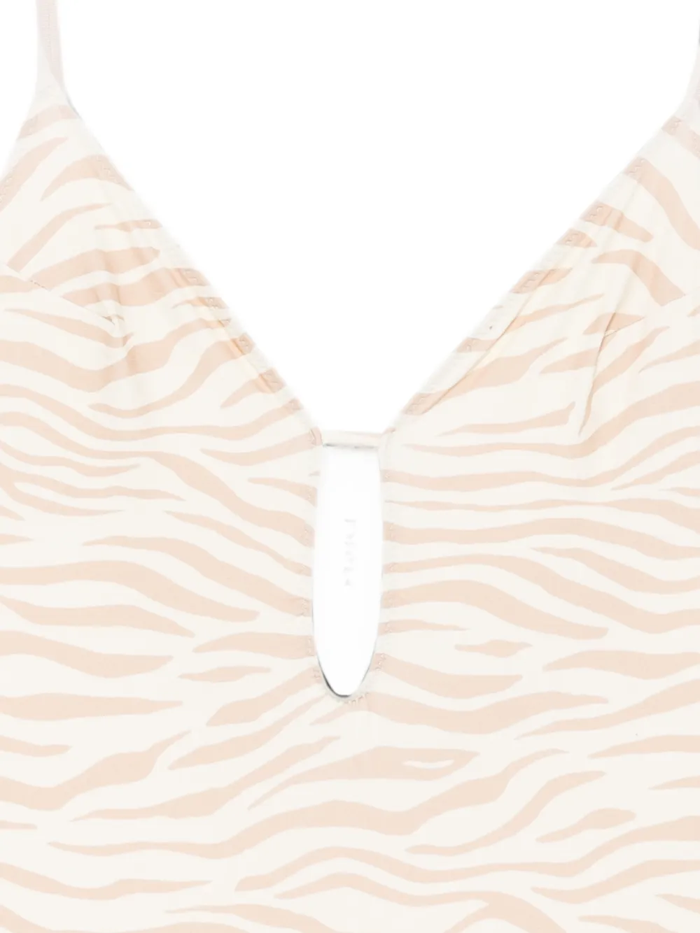 MC2 Saint Barth Crunchy badpak met zebraprint Beige