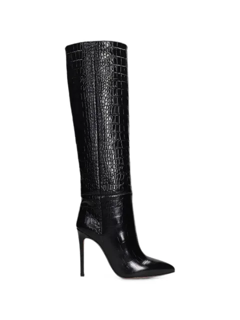 Paris Texas botas altas con efecto de piel de cocodrilo
