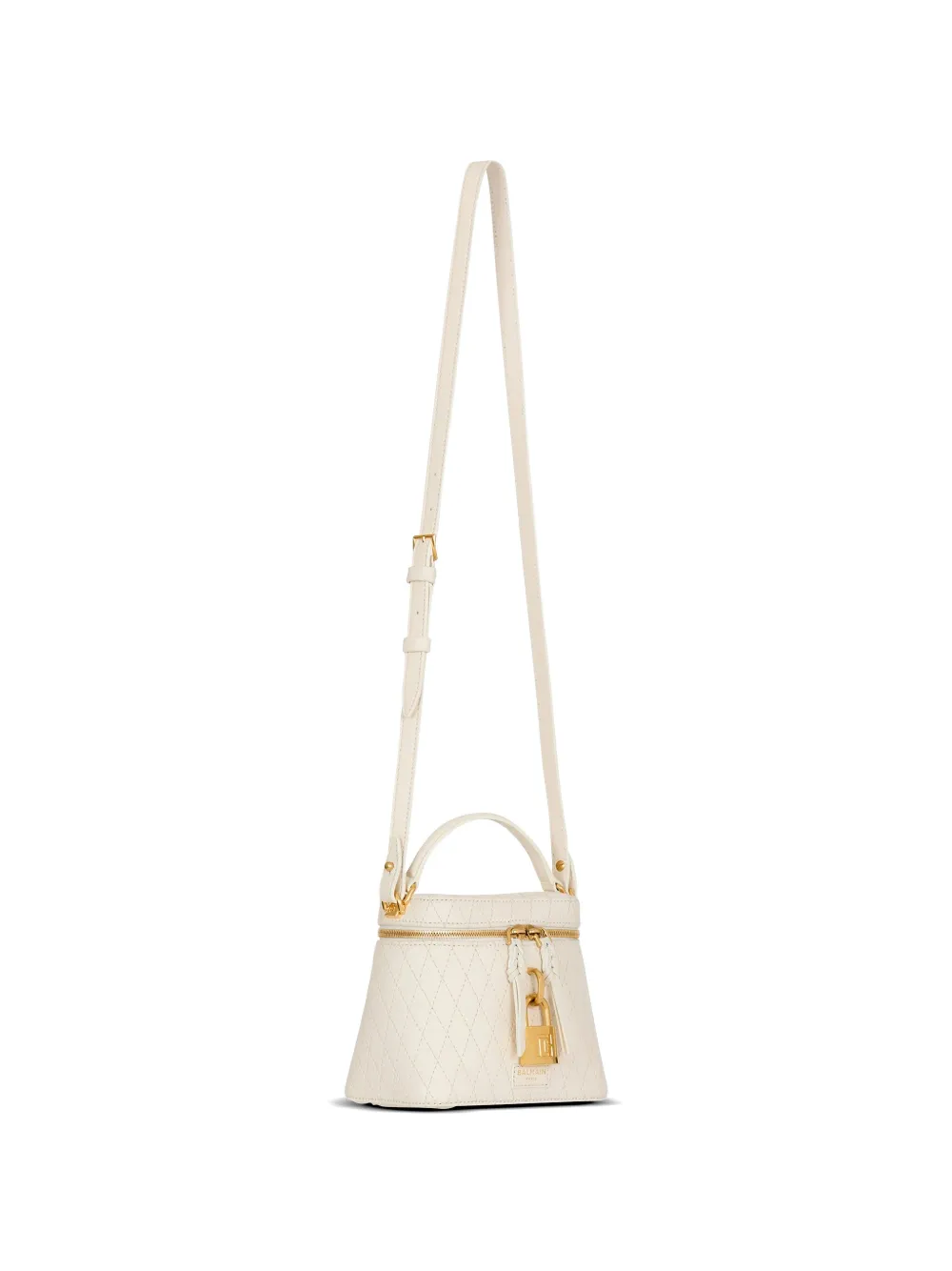 Balmain Pulse gewatteerde leren shopper Beige