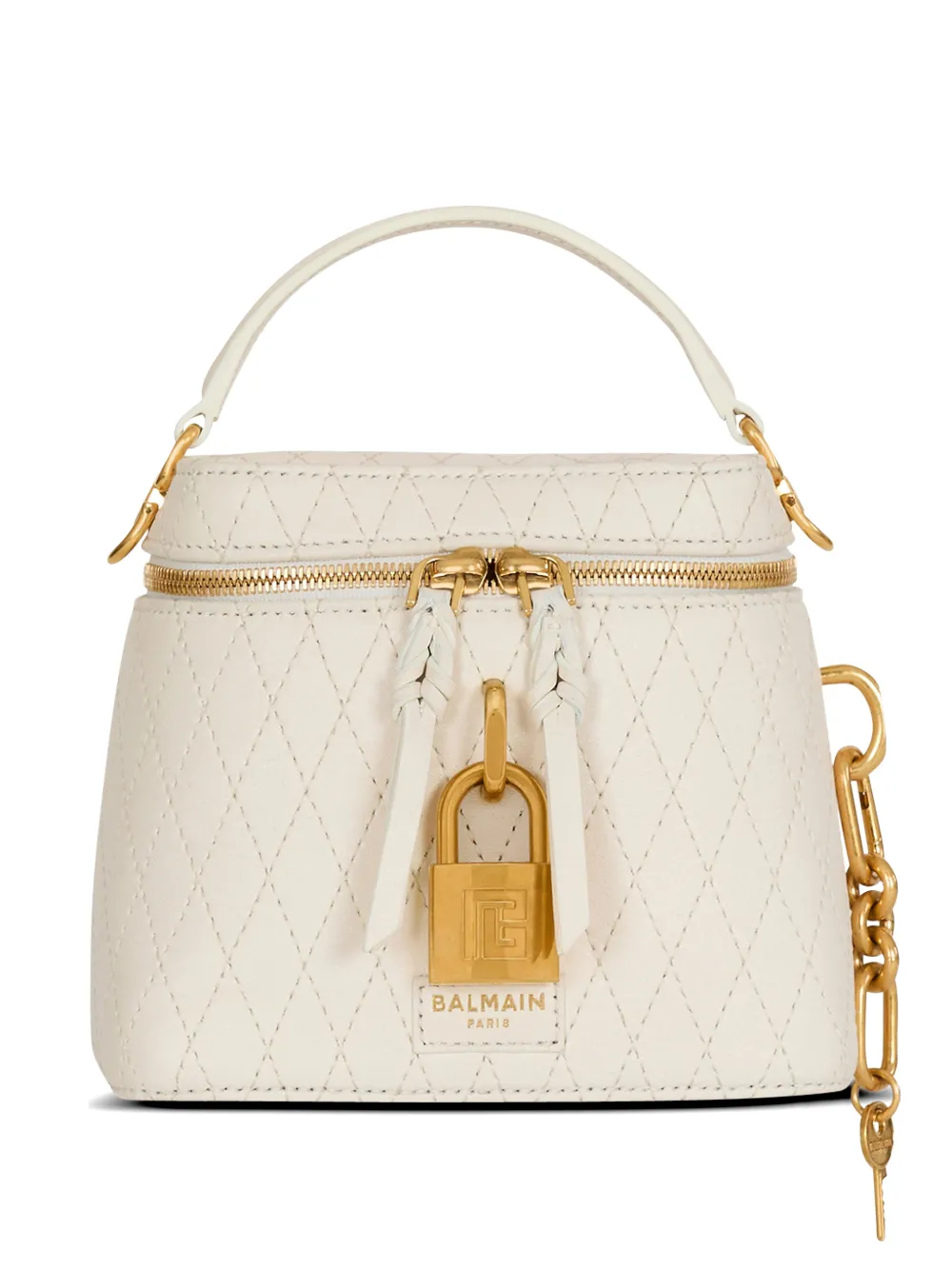Balmain Pulse quilted leather tote bag - Neutrals