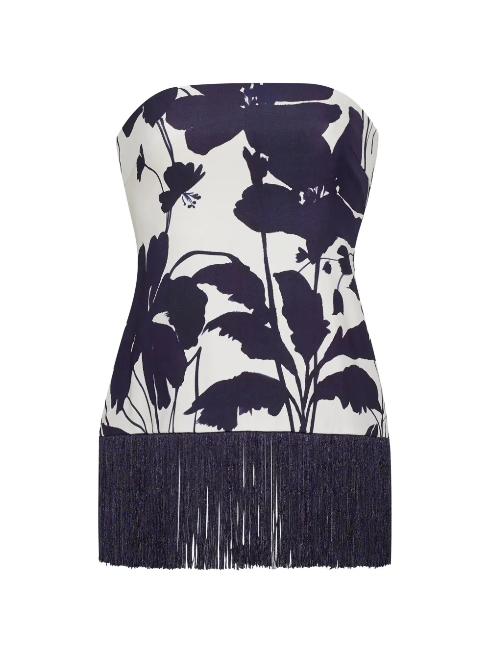 Cara Cara Benita floral-print fringed top - Toni neutri