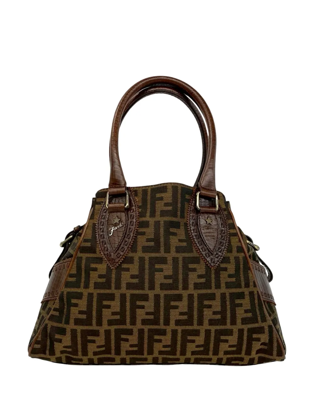 Fendi Pre-Owned 2000-2010 Zucca Canvas Etniko handbag - Marrone