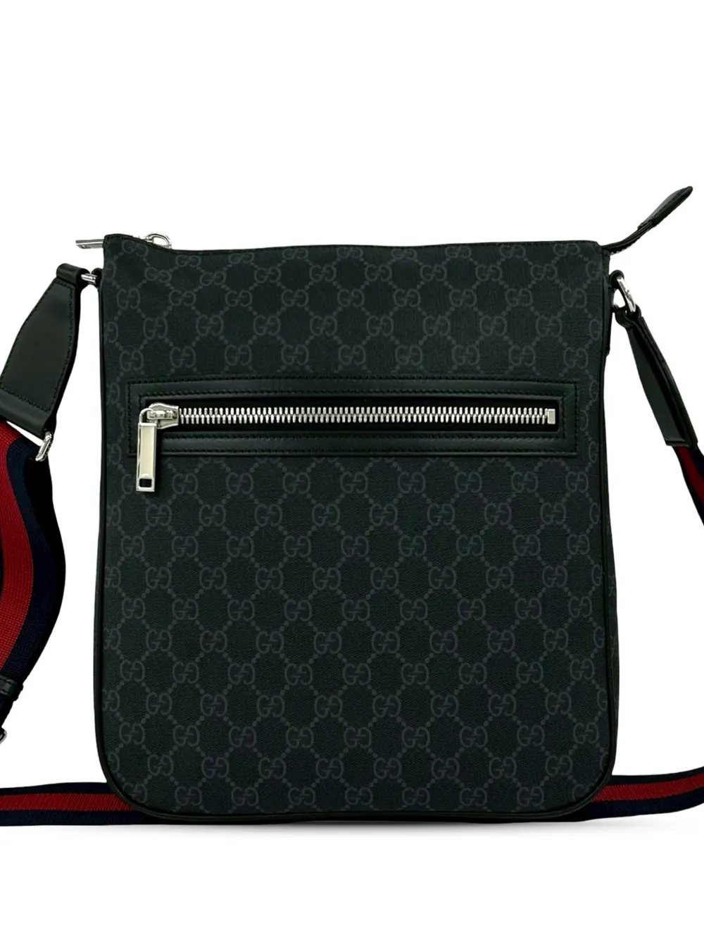 Gucci Pre-Owned 2016-2026 GG Supreme Web crossbody bag - Nero