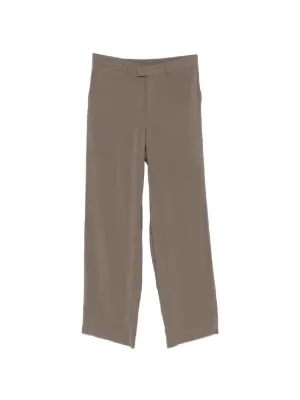 Giorgio Armani wide-leg Elasticated Tailored Trousers | Grey