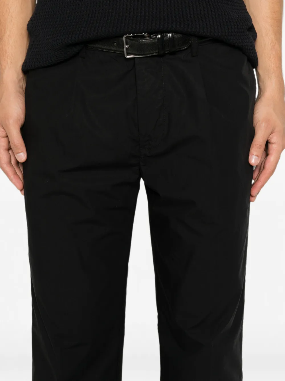 Emporio Armani Straight plooibroek Zwart