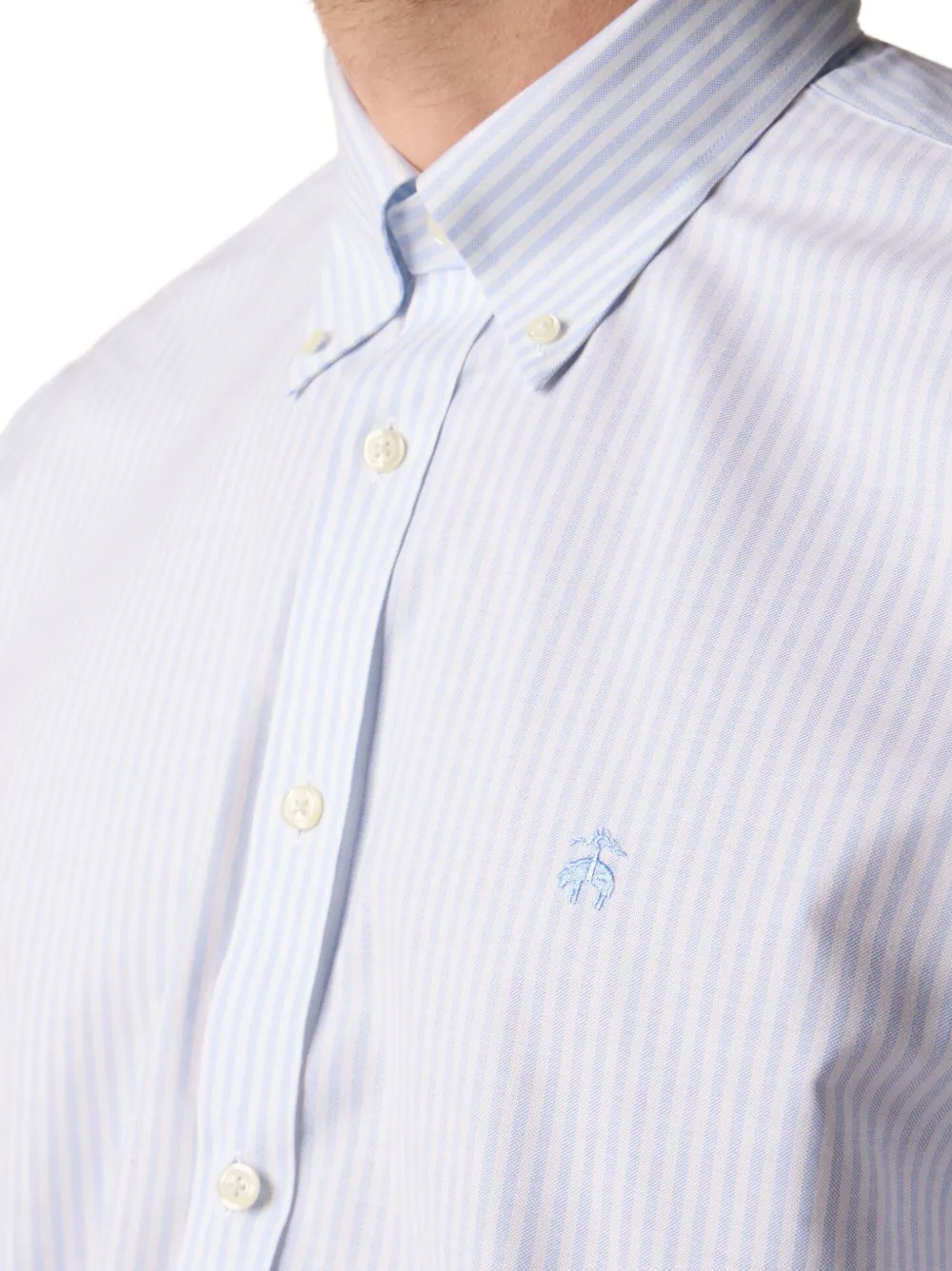 Brooks Brothers Gestreept overhemd Wit