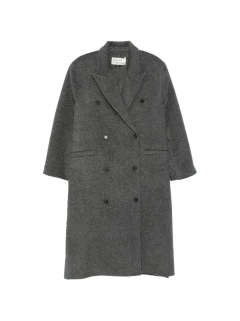 SOURCE UNKNOWN Hutton double-breasted coat
