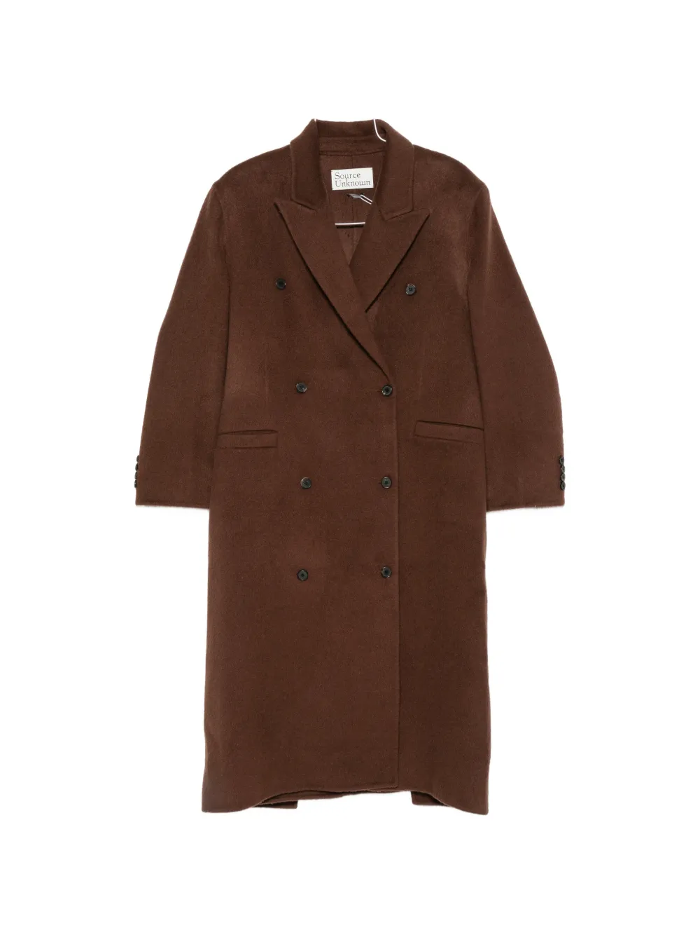 SOURCE UNKNOWN Hutton double-breasted coat - Braun