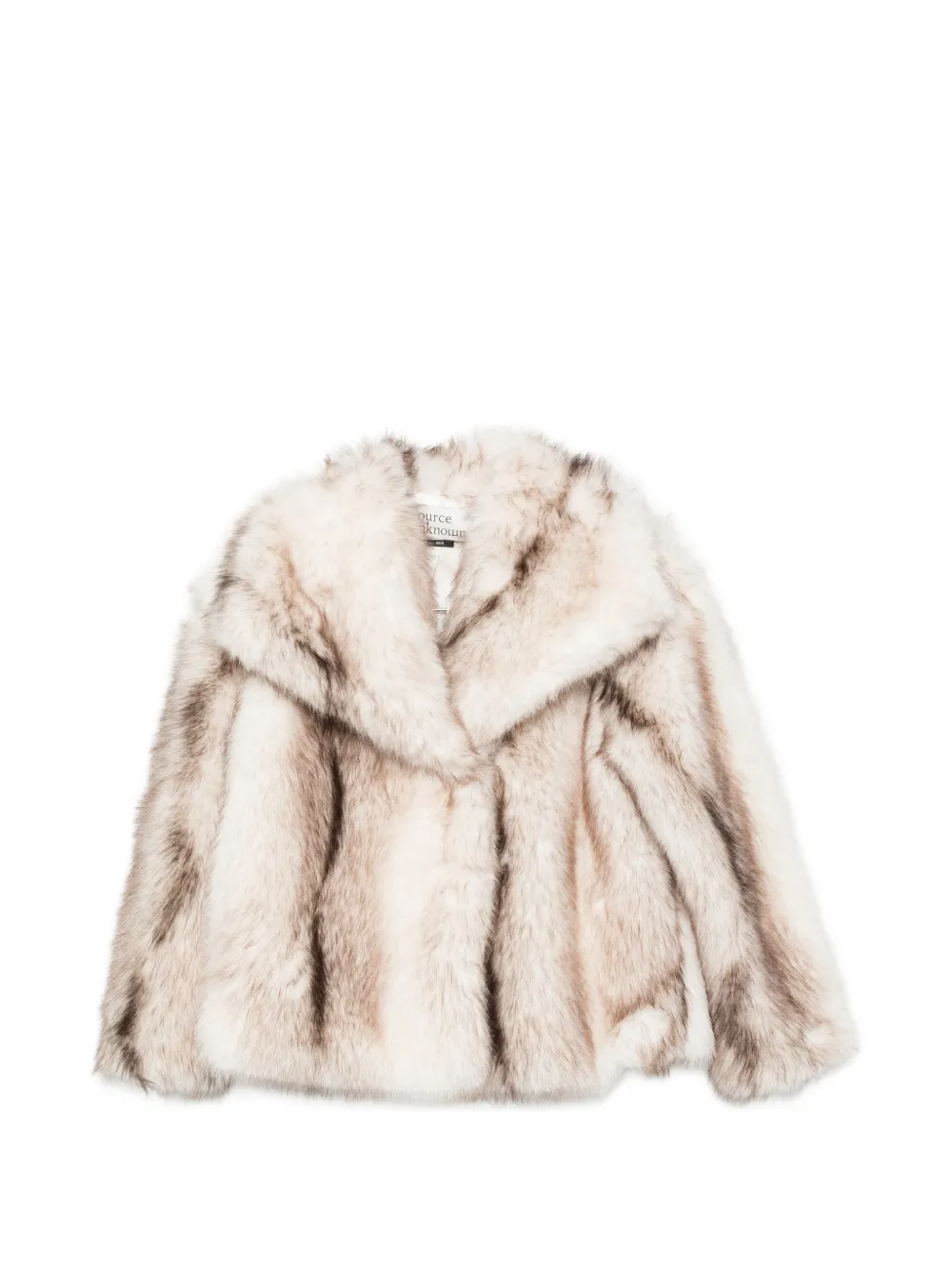 SOURCE UNKNOWN Harper faux-fur jacket - Nude