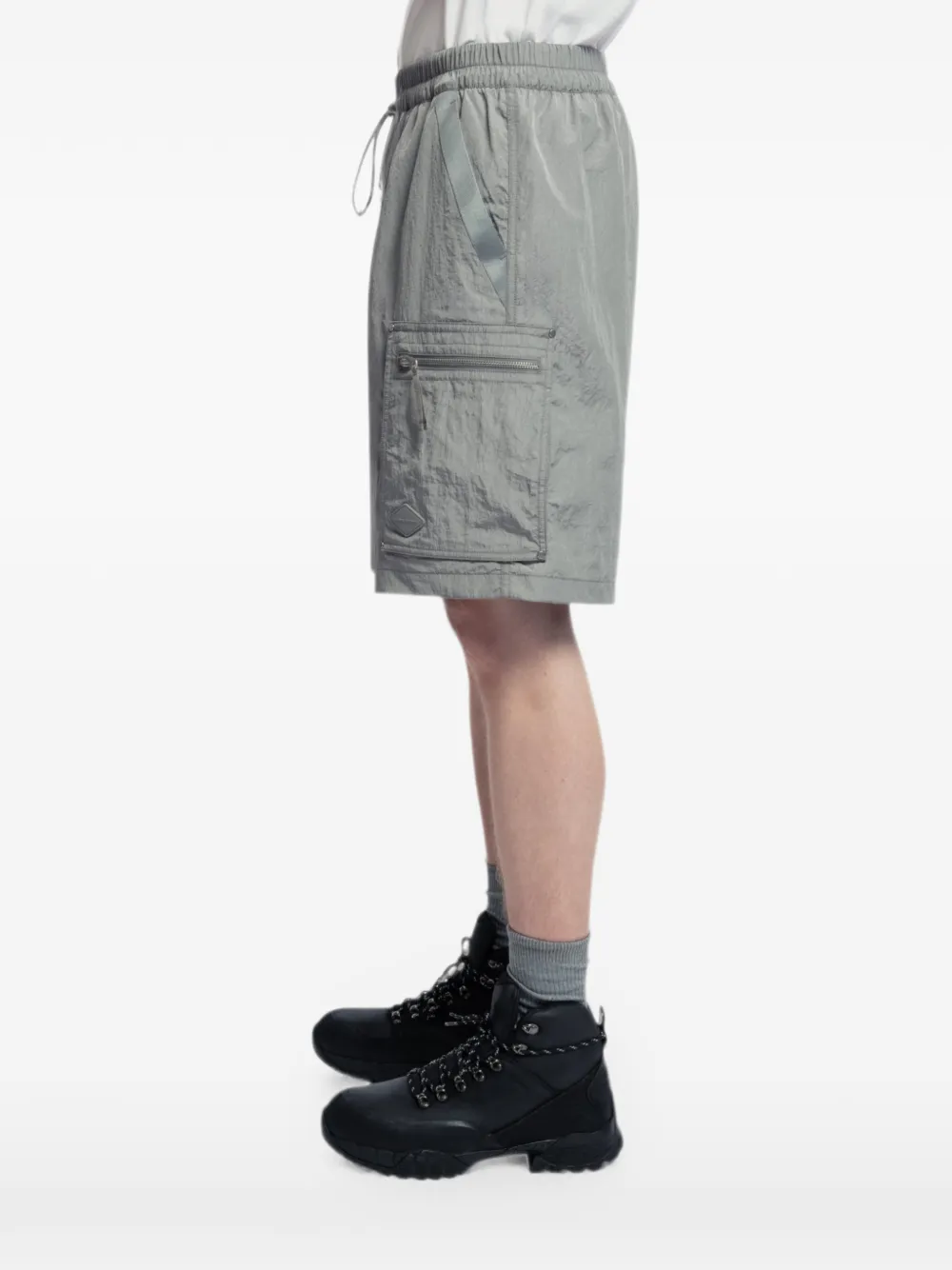 Spoonyard Cargo shorts met ritszak Grijs