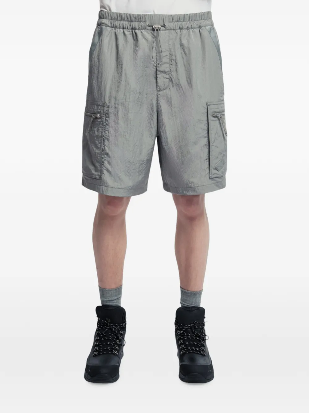 Spoonyard Cargo shorts met ritszak Grijs
