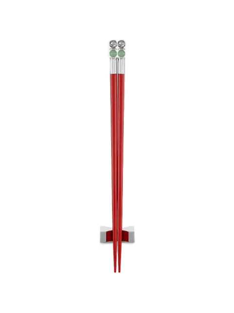 Shanghai Tang jade knot-detail chopsticks