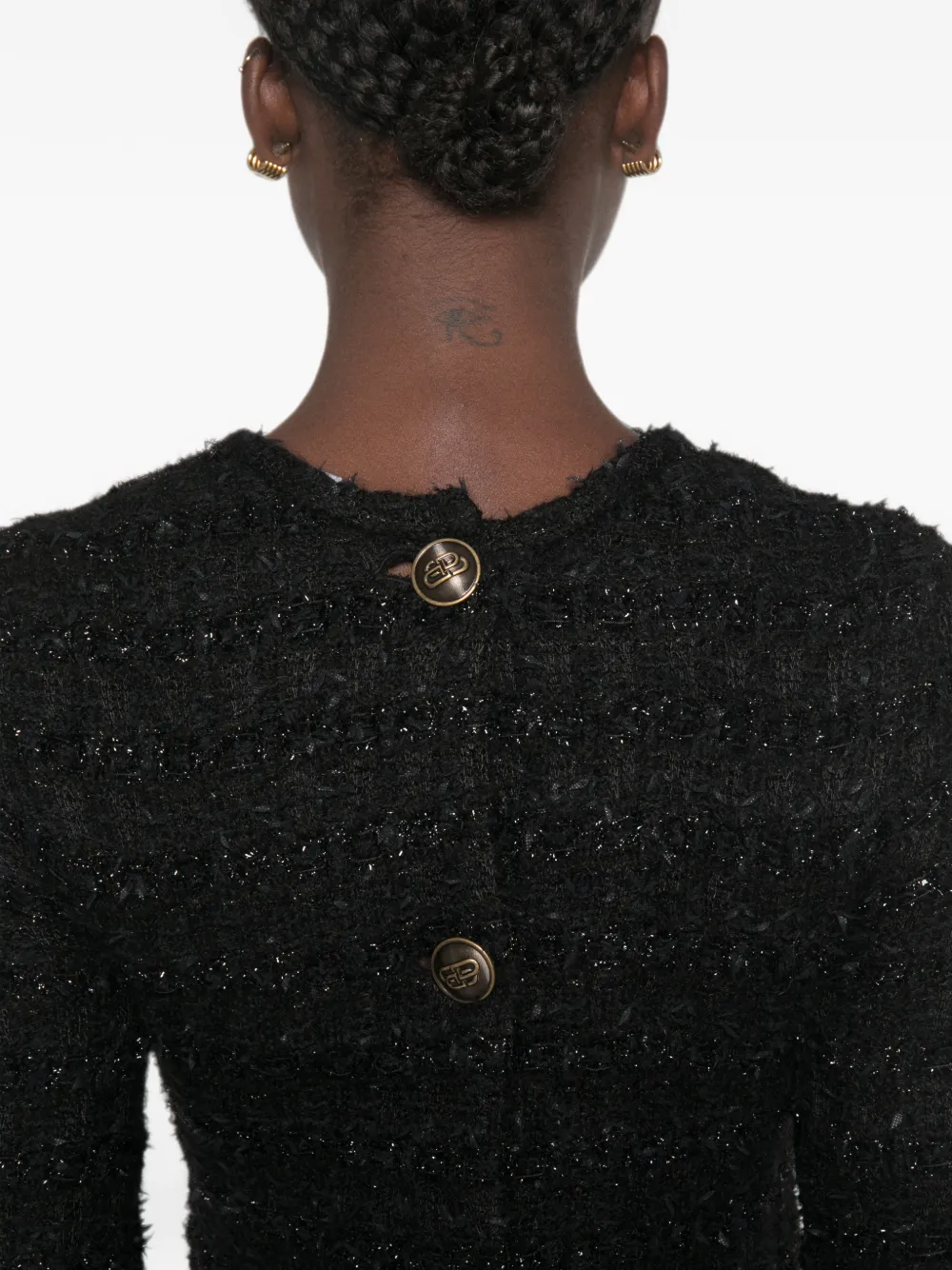 Balenciaga Pre-Owned Button-up maxi-dress Zwart