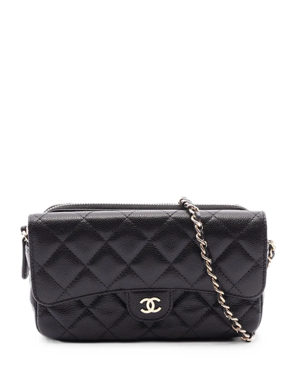 CHANEL Pre-Owned 2021 quilted leather shoulder bag - Black