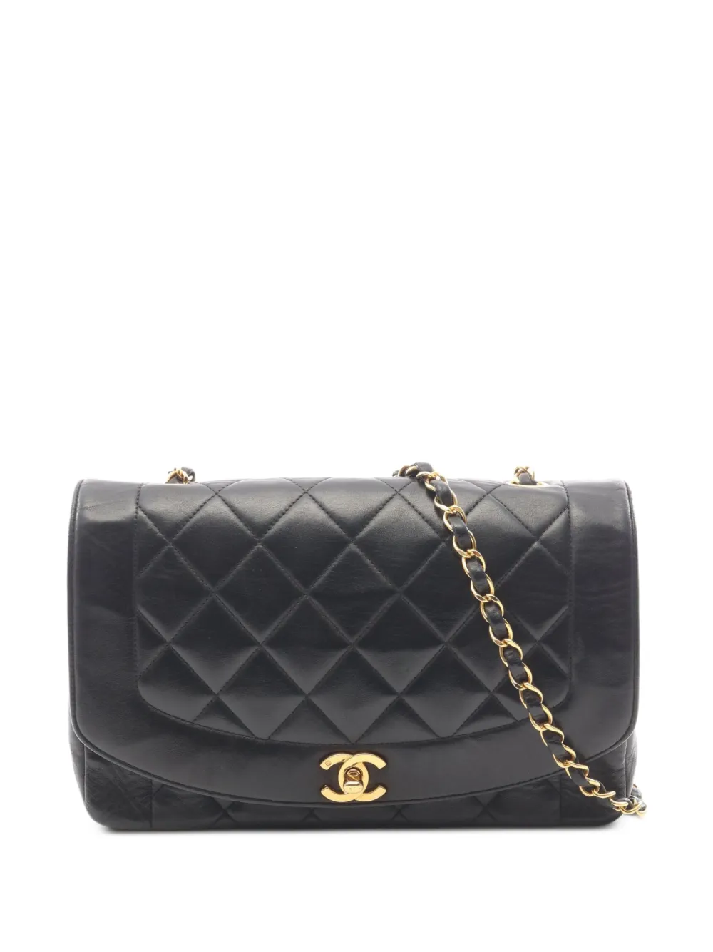 CHANEL Pre-Owned 1994-1996 Diana matelasse crossbody bag - Nero