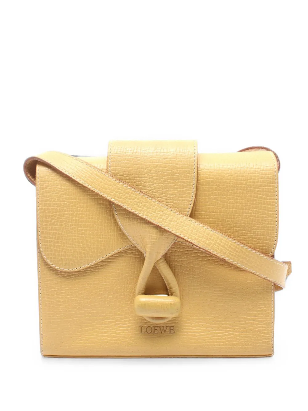 Loewe Pre-Owned 2000s Turn-Lock shoulder bag - Giallo