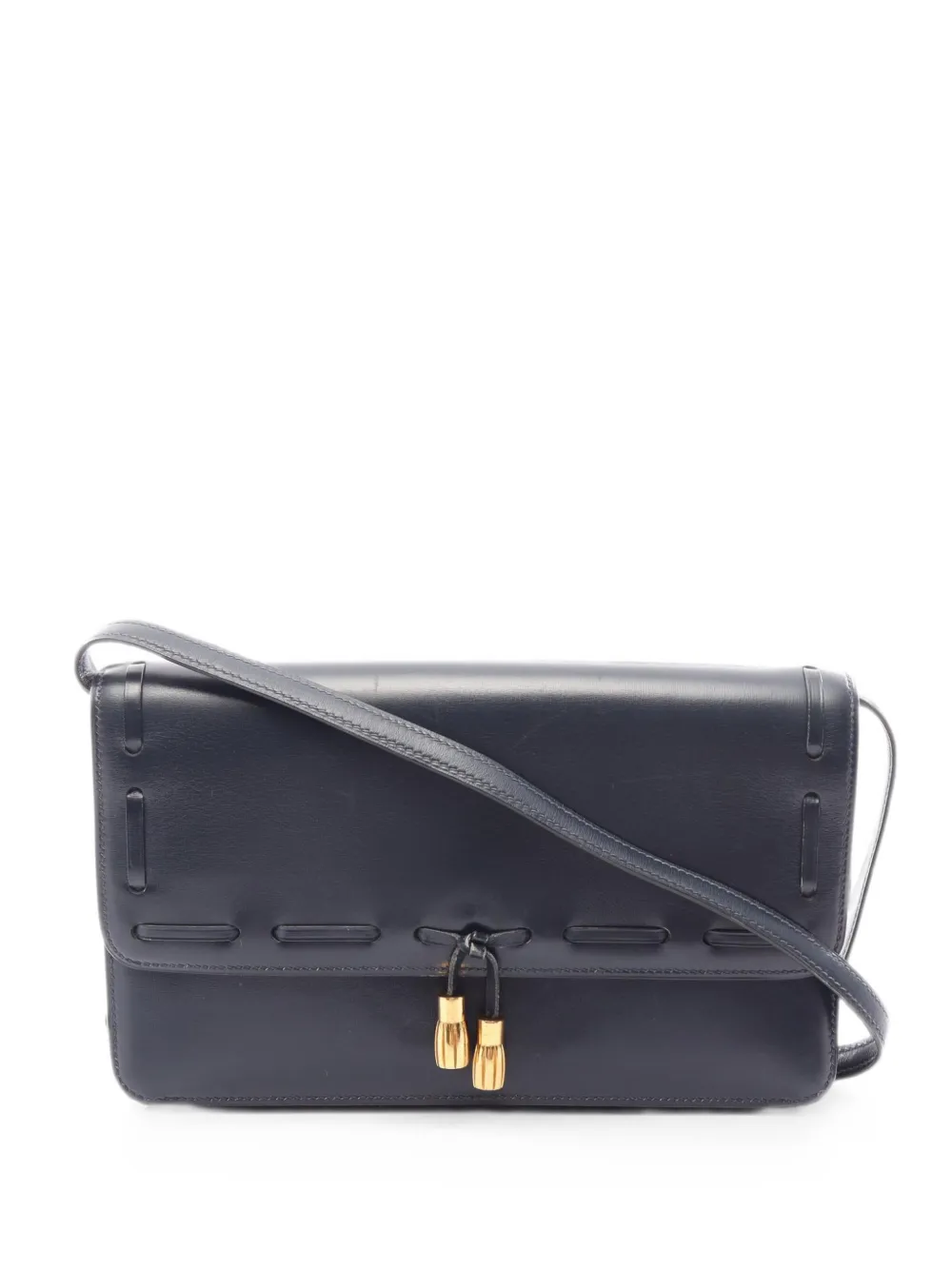 Hermès Pre-Owned 1982 tassel shoulder bag - Blu