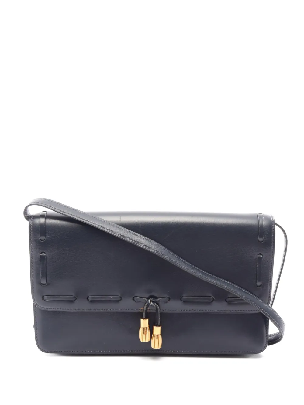 Hermès Pre-Owned 1982 tassel shoulder bag - Blu