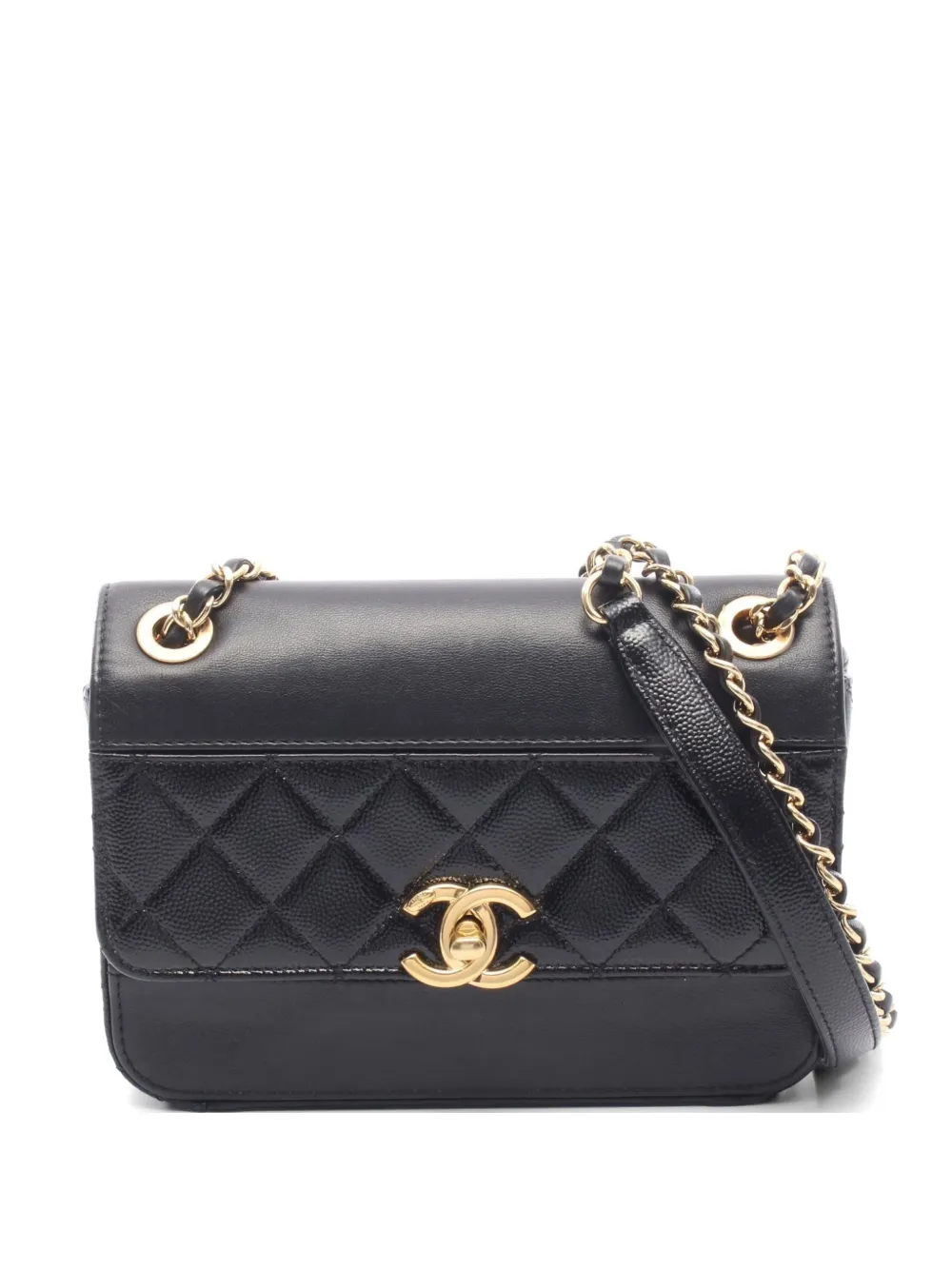 CHANEL Pre-Owned 2019 diamond-quilted chain shoulder bag - Nero