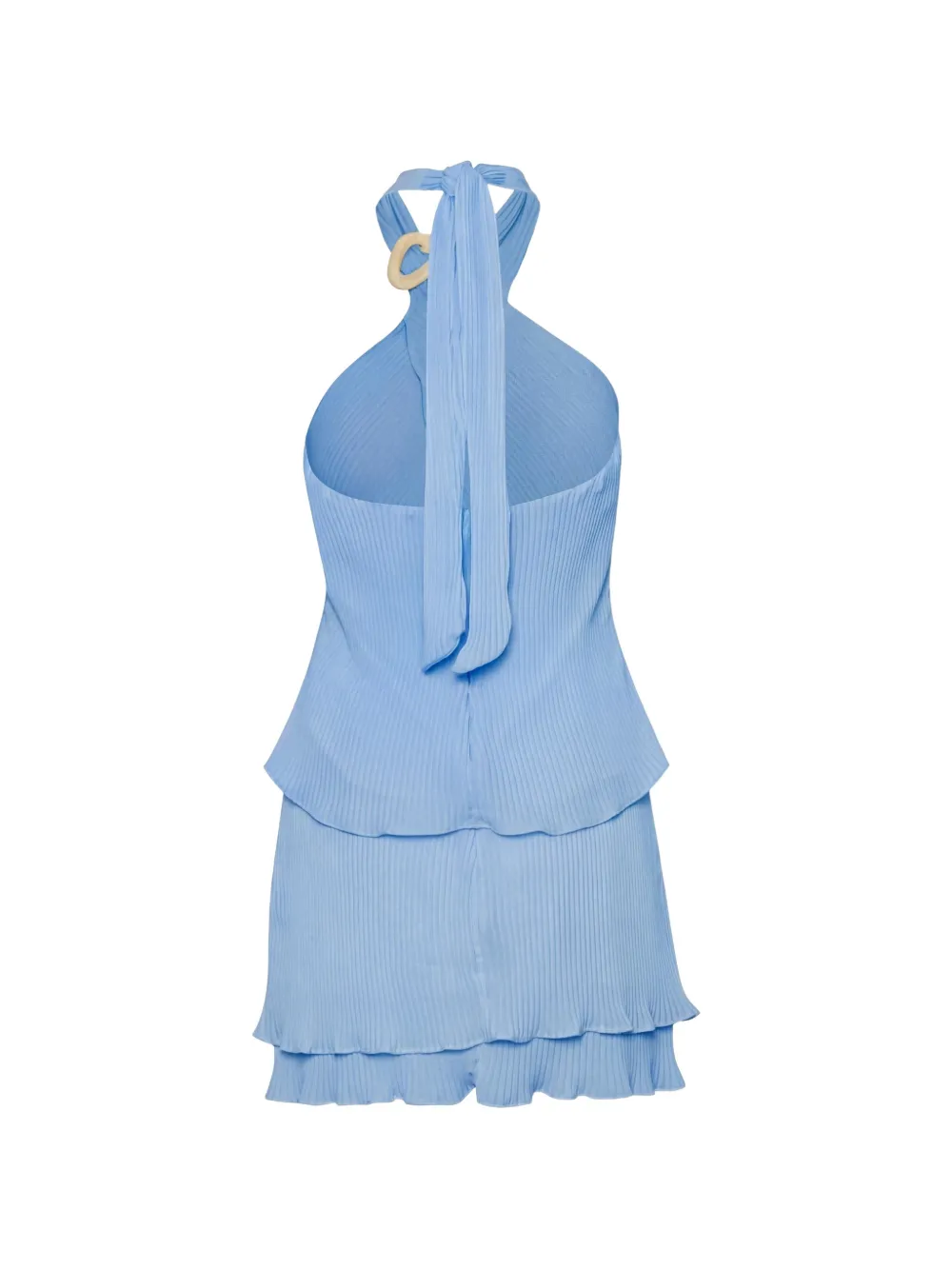 Baobab Lira geplooide haltertop Blauw