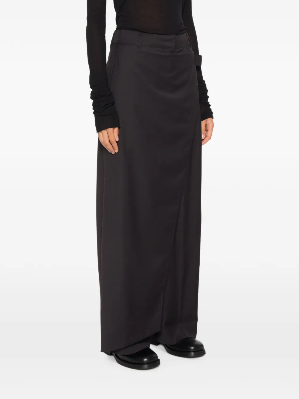 SOURCE UNKNOWN Sissi broek met wikkelriem Zwart