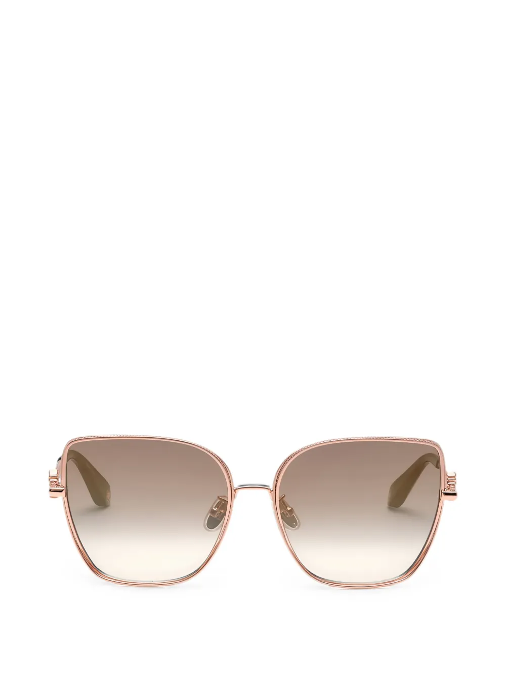 Roberto Cavalli Mirror Snake geometric-frame sunglasses - Rosa