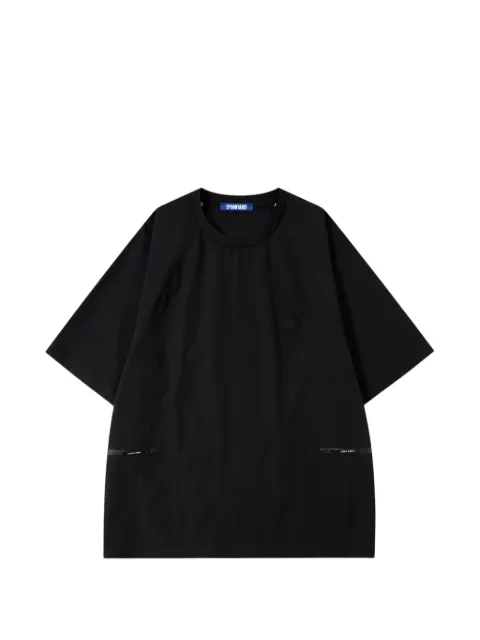 Spoonyard raglan-sleeve zip-pocket T-shirt