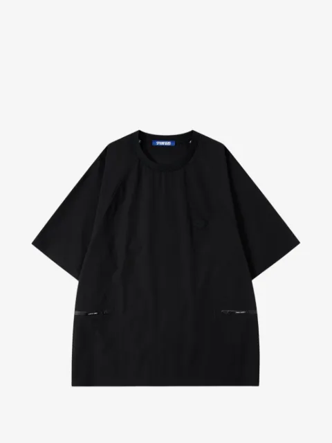 Spoonyard raglan-sleeve zip-pocket T-shirt