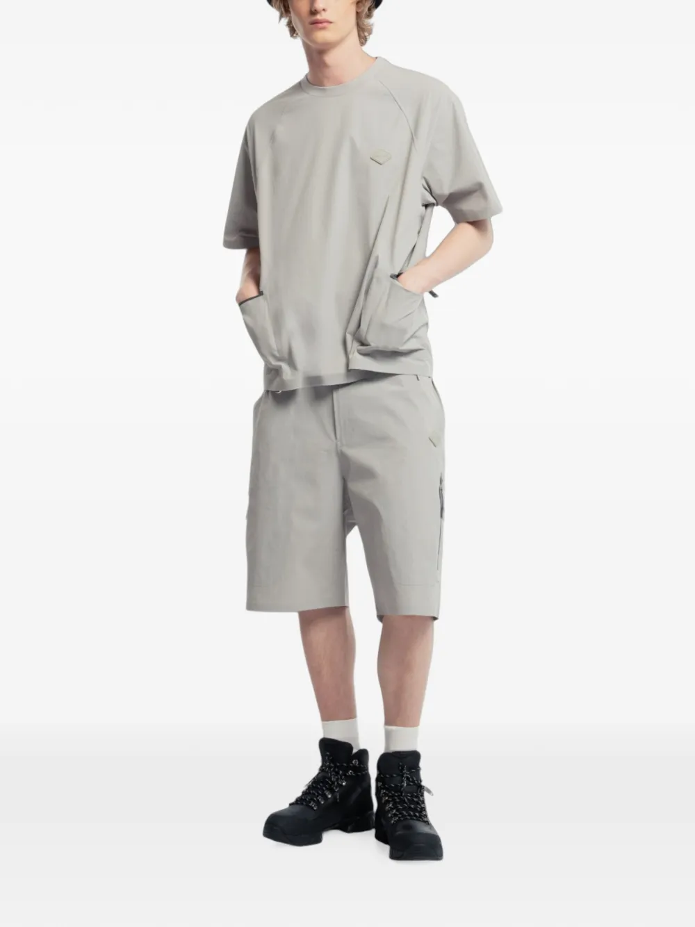 Spoonyard Technische shorts met UV-bescherming Grijs