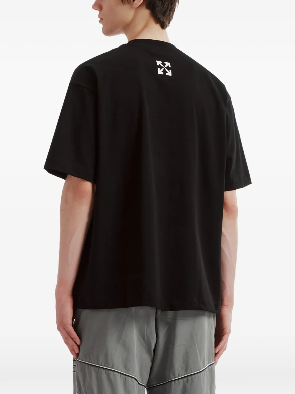 Off-White T-shirt met print Zwart
