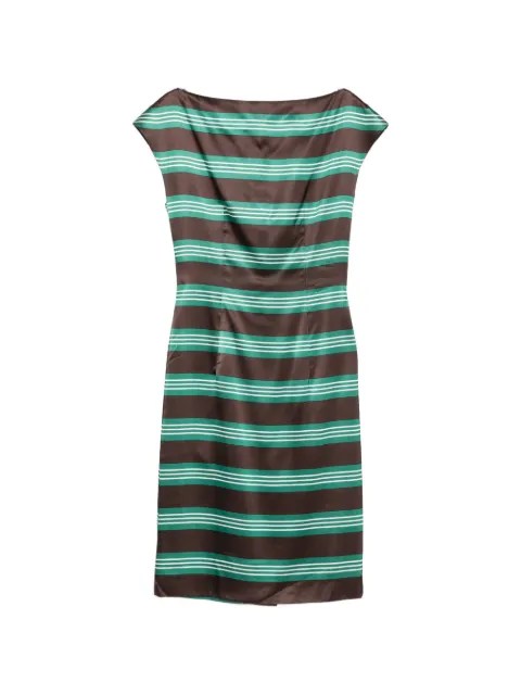 Prada Pre-Owned horizontal-stripe sleeveless mini dress