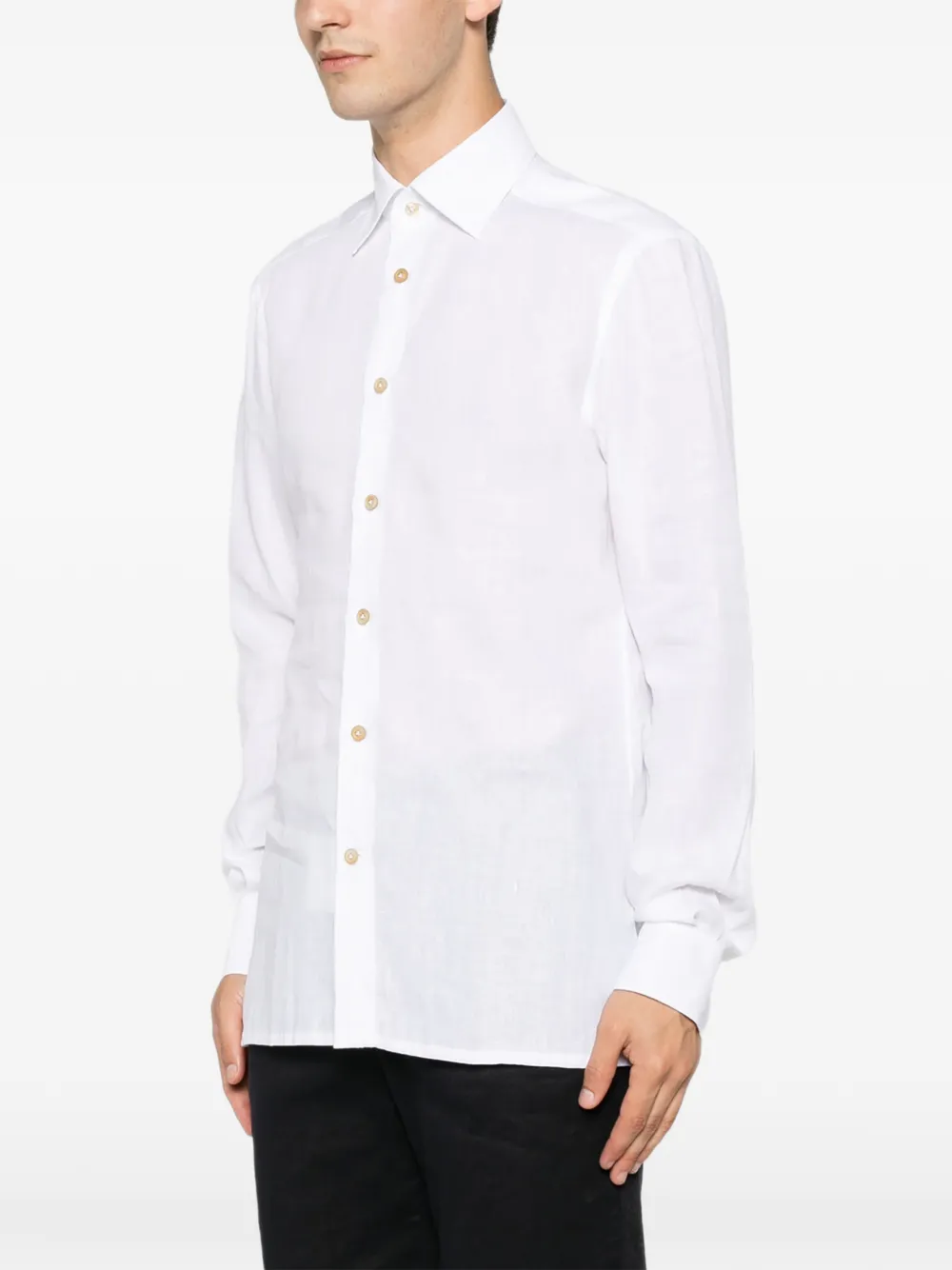 Kiton Overhemd met lange mouwen Wit